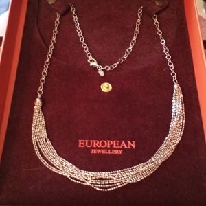 European Jewellery sterling silver necklace